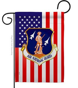 us military u.s. airforces usaf air national guard flag armed forces official lawn decoration gift house garden yard banner united state american military veteran, 12″ x 18.5 made in usa