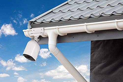 Wasserstein Weatherproof Gutter Mount Compatible with Arlo Pro/Pro2/Pro3/Pro4, Arlo HD, and Arlo Ultra/Ultra 2 - Greater Height for Your Arlo Cameras (2-Pack, White)