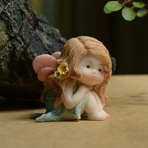 Gemmia Miniature Garden Fairy Statue -Dreaming Fairy Figurine