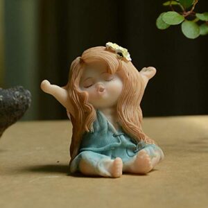 Gemmia Miniature Garden Fairy Statue -Dreaming Fairy Figurine