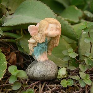 Gemmia Miniature Garden Fairy Statue -Dreaming Fairy Figurine