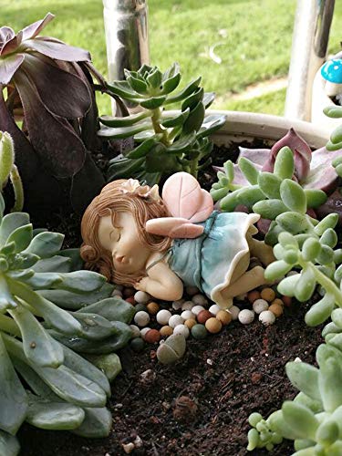 Gemmia Miniature Garden Fairy Statue -Dreaming Fairy Figurine