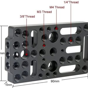 NICEYRIG Switching Plate Camera Cheese Easy Plate Applicable Railblocks, Dovetails, Short Rods