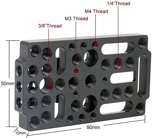 NICEYRIG Switching Plate Camera Cheese Easy Plate Applicable Railblocks, Dovetails, Short Rods