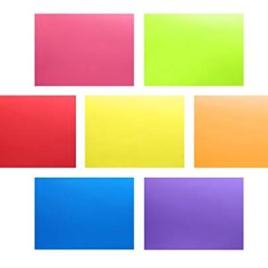 14 Pack Color Correction Light Gel Filter Sheet Colored Overlays Transparency Film Plastic Sheets, 11.7 by 8.3 Inches, 7 Colors