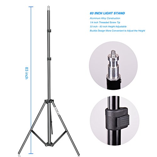 EMART Photography Umbrella Lighting Kit, 400W 5500K Photo Portrait Continuous Reflector Lights for Camera Video Studio Shooting Daylight (2 Packs)