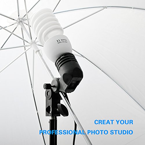 EMART Photography Umbrella Lighting Kit, 400W 5500K Photo Portrait Continuous Reflector Lights for Camera Video Studio Shooting Daylight (2 Packs)