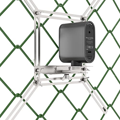 Action Camera Fence Mount Metal Camera Fence Mount for GoPro iPhone, Mevo Start, Phones, to a Chain Link Fence for Recording Baseball/Softball (Mini)