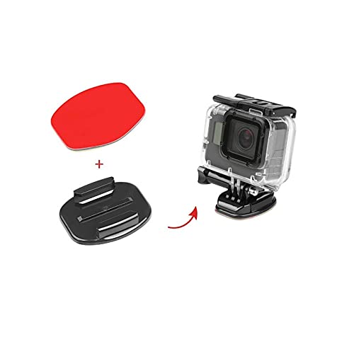 Helmet Adhesive Sticky Mounts and Buckle and Thumb Screws Accessory Kit,Compatible with GoPro Hero 11 10 9 8 Max Go Pro 7 6 5 4 3 3+ 2018 Session Fusion Insta360 DJI Osmo AKASO APEMAN Campark SJCAM