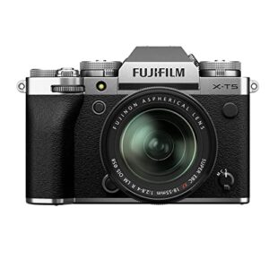 fujifilm x-t5 mirrorless digital camera xf18-55mm lens kit – silver