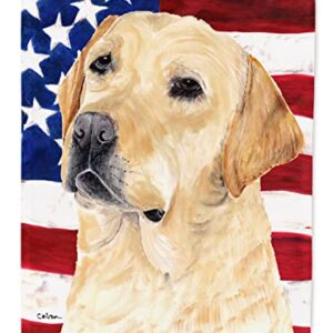 Caroline's Treasures SC9018GF USA American Flag with Labrador Flag Garden Size, Garden Size, multicolor