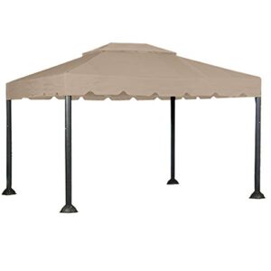 garden winds replacement canopy for 10×12 garden house gazebo – riplock 350 – model 5lgz2011502bnn. will not fit any other model.
