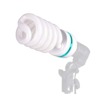135W Light Bulb 5500K CFL Daylight Spiral Softbox Lighting Kit Bulb in E27/E26 Socket for Photography Photo Box…