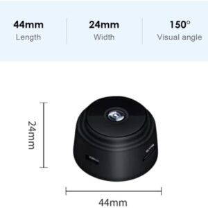 METRICSQUARE Small Hidden Camera with Audio Secret Room Camera Mini Spy Camara Home Security Video Recording Motion Detection Remote View Phone App Control