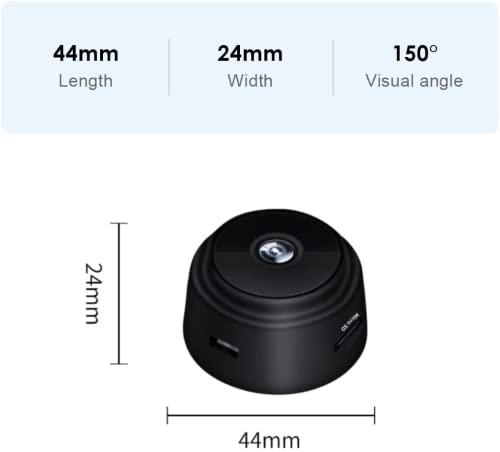 METRICSQUARE Small Hidden Camera with Audio Secret Room Camera Mini Spy Camara Home Security Video Recording Motion Detection Remote View Phone App Control