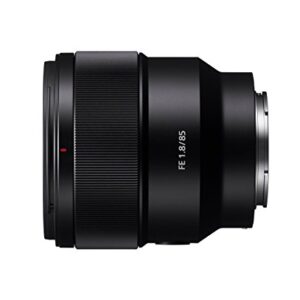 Sony SEL85F18 85mm F/1.8-22 Medium-Telephoto Fixed Prime Camera Lens, Black