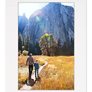 11x17 Mat for 16x20 Frame - Precut Mat Board Acid-Free White 11x17 Photo Matte Made to Fit a 16x20 Picture Frame, Premium Matboard for Family Photos, Show Kits, Art, Picture Framing, Pack of 1 Mat