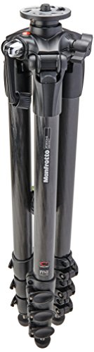 Manfrotto 057 Carbon Fiber 4-Section Geared Tripod (MT057C4-G),Black