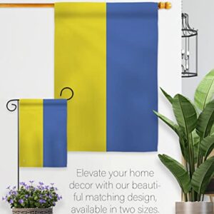 Ukraine Garden Flag Wall Tapestry Home Decor Bandera de Support Stand with Ucrania Banner Small House Decoration Lawn Yard Sign Ukrainian Gift Made In USA