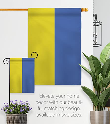 Ukraine Garden Flag Wall Tapestry Home Decor Bandera de Support Stand with Ucrania Banner Small House Decoration Lawn Yard Sign Ukrainian Gift Made In USA