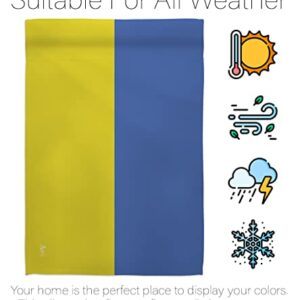 Ukraine Garden Flag Wall Tapestry Home Decor Bandera de Support Stand with Ucrania Banner Small House Decoration Lawn Yard Sign Ukrainian Gift Made In USA