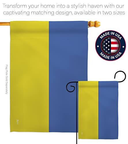 Ukraine Garden Flag Wall Tapestry Home Decor Bandera de Support Stand with Ucrania Banner Small House Decoration Lawn Yard Sign Ukrainian Gift Made In USA