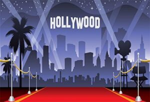 aofoto 7x5ft red carpet backdrop movie night stage lighting photography background celebrity event party premiere banner photo studio props kid adult artistic portrait activity decoration wallpaper