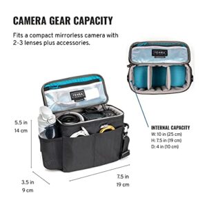 Tenba BYOB 10 Camera Insert - Turns any bag into a camera bag for DSLR and Mirrorless cameras and lenses – Black (636-630)