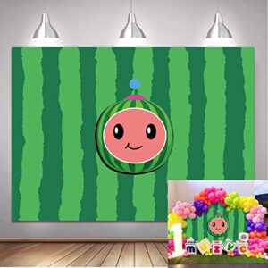 cute cartoon watermelon backdrop kids 1st 2nd 3rd happy birthday watermelon theme party photography backdrops newborn baby shower decoration background 7x5ft