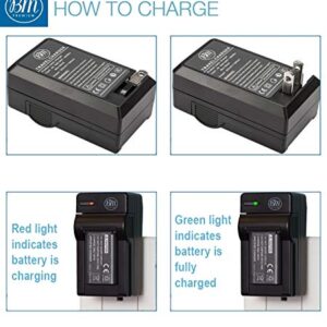 BM 2 EN-EL19 Batteries and Charger for Nikon Coolpix A300, W100, W150, S33, S100, S3100, S3200, S3300, S3500, S3600, S3700, S4100, S4200, S4300, S5200, S5300, S6400, S6500, S6800, S6900, S7000 Cameras