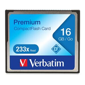 verbatim 16gb 233x premium compact flash memory card