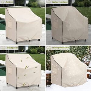 KylinLucky Patio Furniture Covers Waterproof for Chairs, Lawn Outdoor Chair Covers Fits up to 31.5 W x 33 D x36 H inches 2 Pack