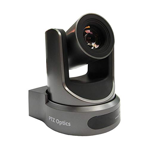 PTZOptics 30x Optical Zoom Indoor Broadcast & Conference Camera, HDMI, 3G-SDI, IP Streaming, CVBS, Gray