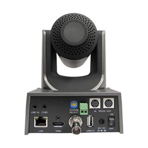 PTZOptics 30x Optical Zoom Indoor Broadcast & Conference Camera, HDMI, 3G-SDI, IP Streaming, CVBS, Gray