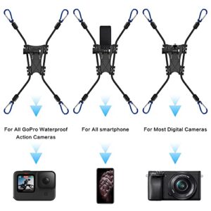 MEKNIC Net Chain Link Action Camera Fence Mount Compatible with GoPro Hero Cameras and Insta360 One X2,Smart Phones and Other Action Cameras for Softball Baseball Tennis Football Games Recording