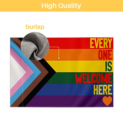 Bradford Pride Flag For Garden Every One Is Welcome Here 12x18 Inches Double Sided All