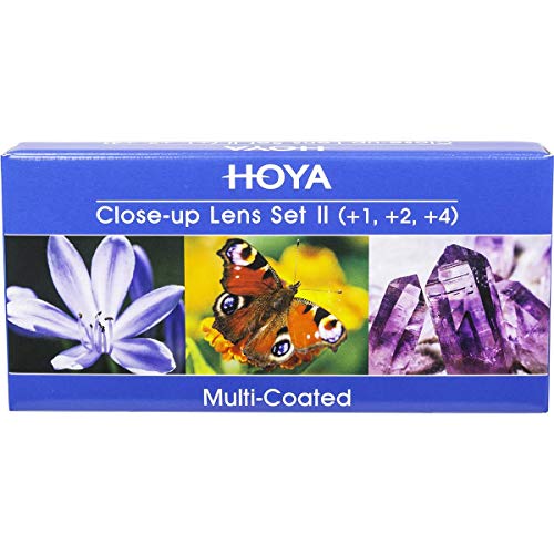 Hoya Close-Up Kit – Filter Set for Macro Photography (+ 1, 2, 4, 82 mm Black