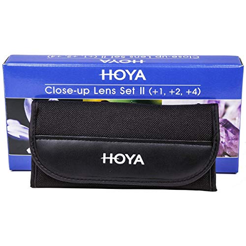 Hoya Close-Up Kit – Filter Set for Macro Photography (+ 1, 2, 4, 82 mm Black