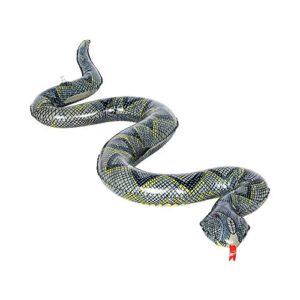 tonxunuu 37 inch inflatable snake for garden pool props and halloween decoration