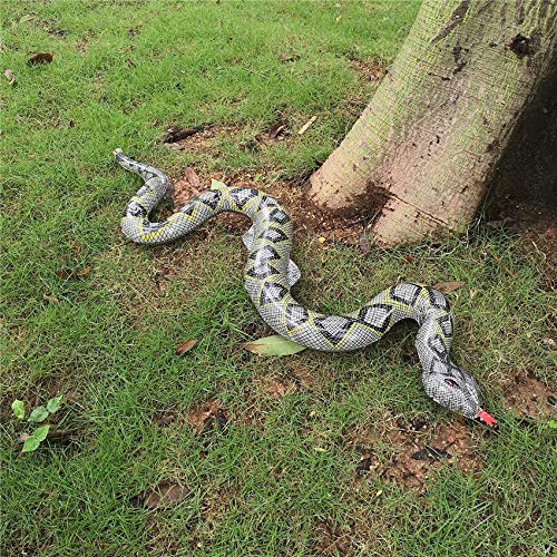 Tonxunuu 37 inch Inflatable Snake for Garden Pool Props and Halloween Decoration