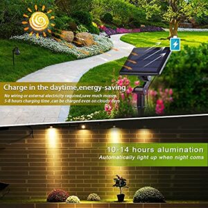 UDOOSOL Solar Spot Lights Outdoor,Compatible with Alexa,Color Changing Music Sync Solar Landscape Spotlights,Bluetooth App Control Solar Powered Wall Lights Waterproof Auto On House Tree Garden