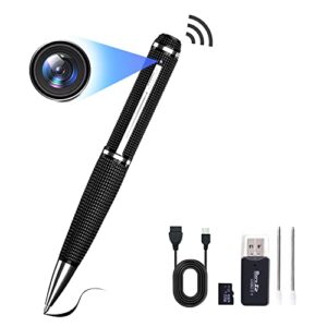 Professional Hd 1080p indoor spy Camera Pen Portable Camera 32g Extra Long Standby Classroom Learning Office Meeting (Extra high Speed 32g Memory Card)