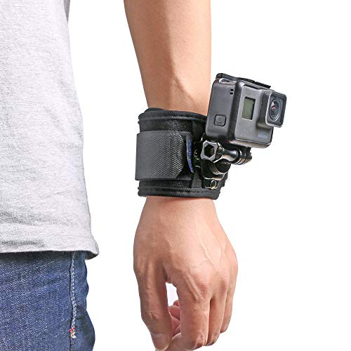 SUREWO Wrist Strap Mount Compatible with GoPro Hero 11/10/9/8/7//6/5 Black,DJI Osmo Action 3,Insta 360 ONE R,AKASO/Campark and More