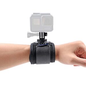 SUREWO Wrist Strap Mount Compatible with GoPro Hero 11/10/9/8/7//6/5 Black,DJI Osmo Action 3,Insta 360 ONE R,AKASO/Campark and More