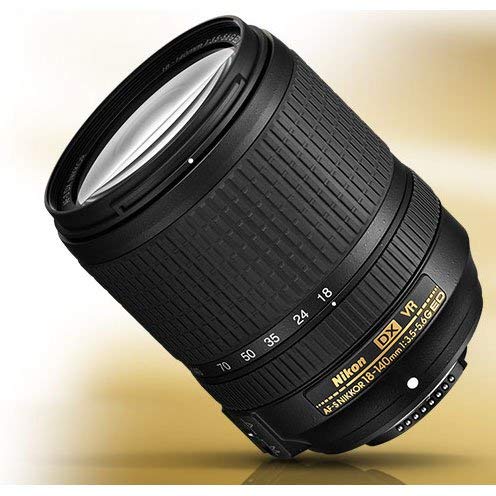 Nikon AF-S DX NIKKOR 18-140mm f/3.5-5.6G ED Vibration Reduction Zoom Lens with Auto Focus for Nikon DSLR Cameras (Renewed)