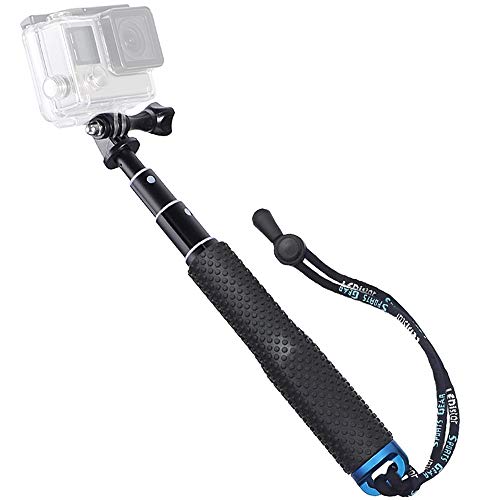 Trehapuva Selfie Stick, 28” Extension Monopod Adjustable Pole Waterproof Hand Grip Compatible for Go Pro Hero 10 9 8 7 6 5 4 3+ 3 Session, AKASO, Xiaomi Yi,SJCAM SJ4000 SJ5000 SJ6000 More