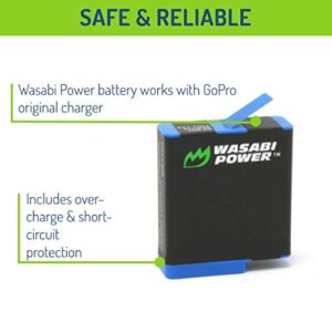 Wasabi Power Battery (2-Pack) for GoPro HERO8 Black (All Features Available), HERO7 Black, HERO6 Black, HERO5 Black, Hero 2018, Fully Compatible with Original