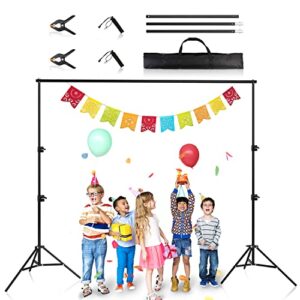 backdrop stand for parties, ifkdnr back drop adjustable stand, 6.5ftx6.5ft portable background stand for baby shower, birthday parties, photo studio