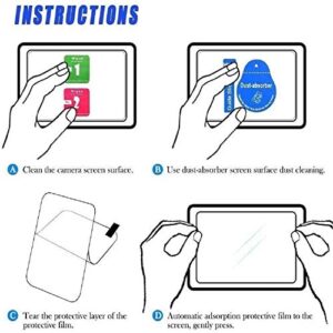 QIBOX Screen Protector Compatible with Sony Alpha a7RIII a7RIV A7R3 A9 A7RII A7SII A77II RX100 Camera, Tempered Glass Screen Guard Full Coverage Edge to Edge[3 Pack], Not for A7IV Camera