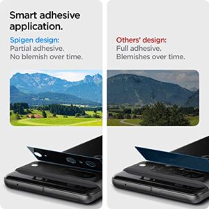 Spigen Camera Lens Screen Protector [GlasTR EZ Fit Optik] Designed for Pixel 7 [Case Friendly] - Black [2 Pack]